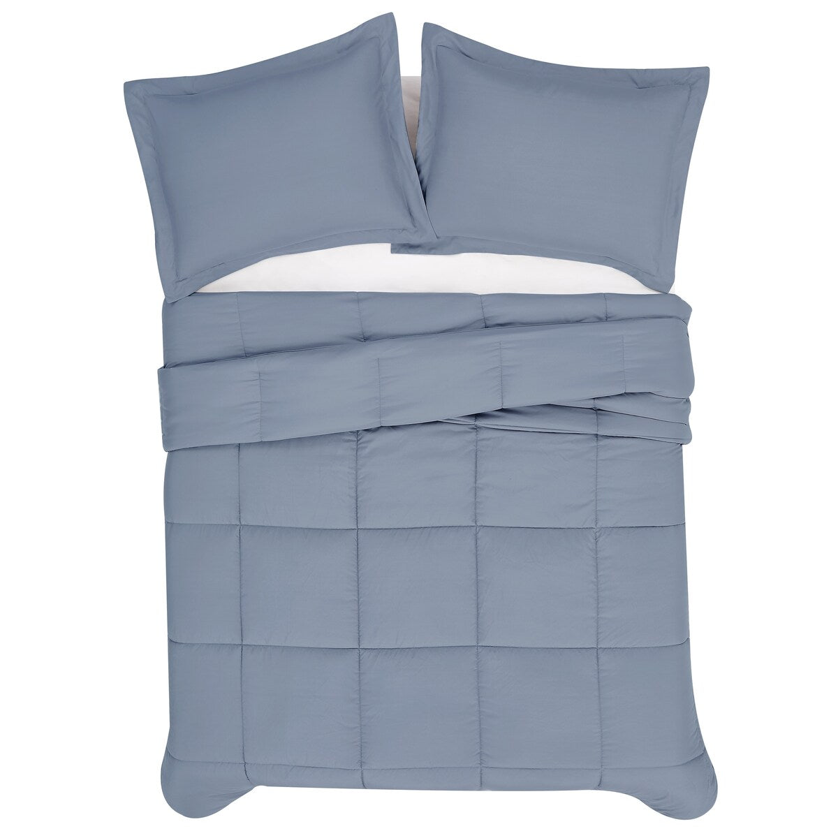 Truly Soft Garment Wash Solid Comforter Set