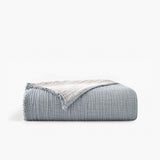 Truly Soft Two-Toned Organic Throw Blanket