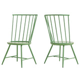 Truman High Back Metal and Wood Spindle Dining Chair (Set of 2) by iNSPIRE Q Modern