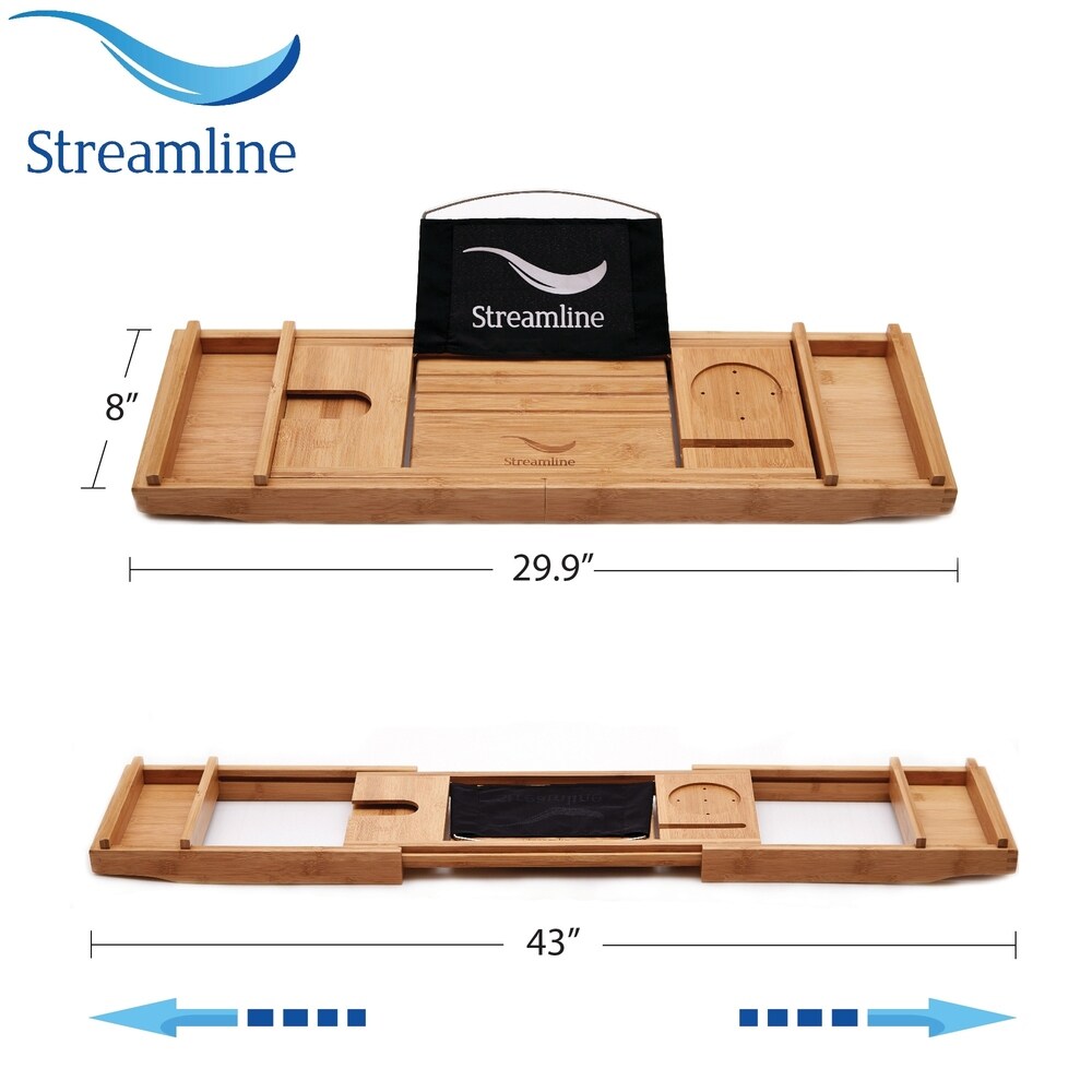 Tub, Faucet and Tray Set Streamline 61" Clawfoot NH482WH-140 - 60 to 65 inches