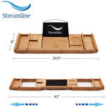Tub, Faucet and Tray Set Streamline 61" Clawfoot NH482WH-140 - 60 to 65 inches