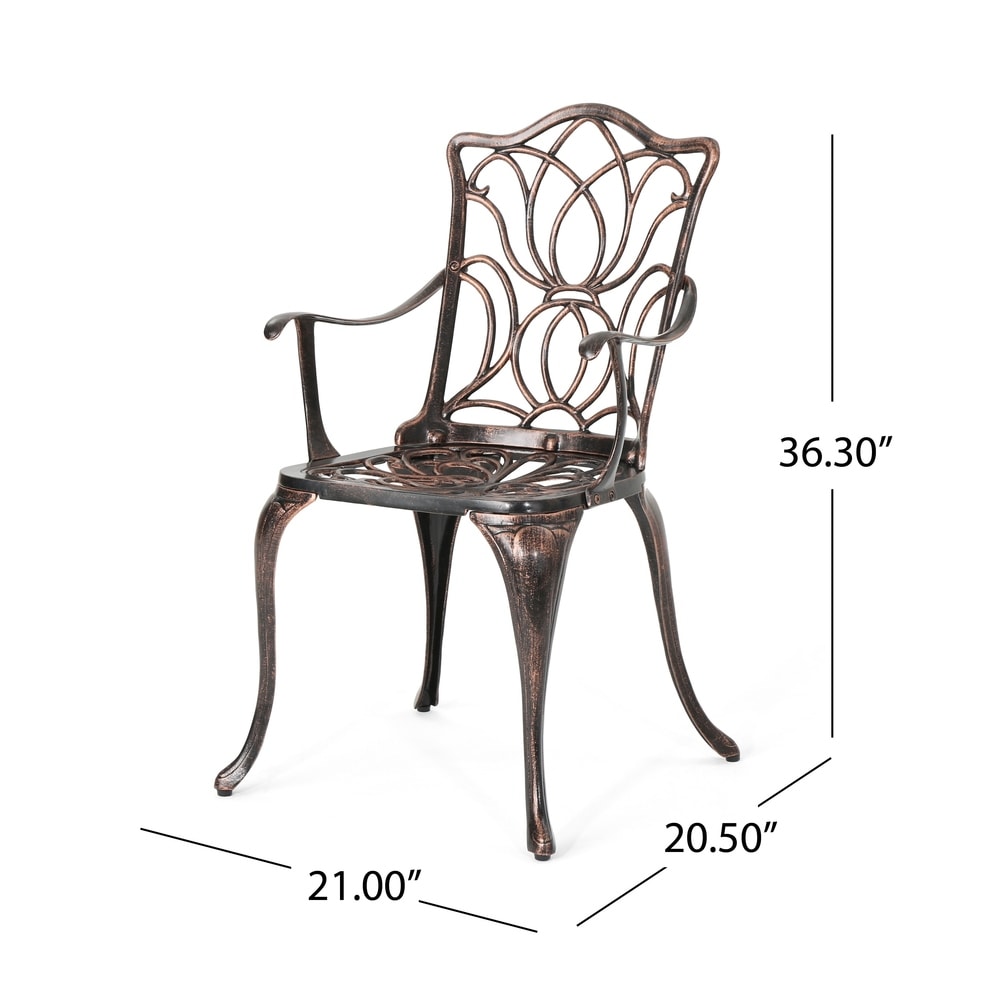 Tucson Outdoor Cast Aluminum 6-piece Dining Set by Christopher Knight Home