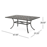 Tucson Outdoor Cast Aluminum 6-piece Dining Set by Christopher Knight Home