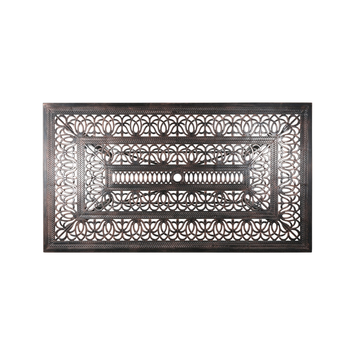 Tucson Outdoor Rectangular Cast Aluminum Dining Table by Christopher Knight Home - 67.50"L x 37.25"W x 28.50"H