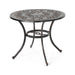 Tucson Outdoor Round Cast Aluminum Dining Table by Christopher Knight Home