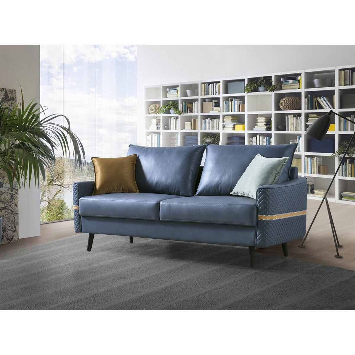Tufted Loveseat, Living Room 2 Seat Couch Office Sofa