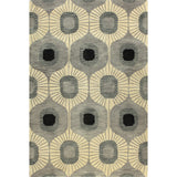 Bashian Woodbridge Hand-tufted Modern Abstract Ikat Wool Area Rug