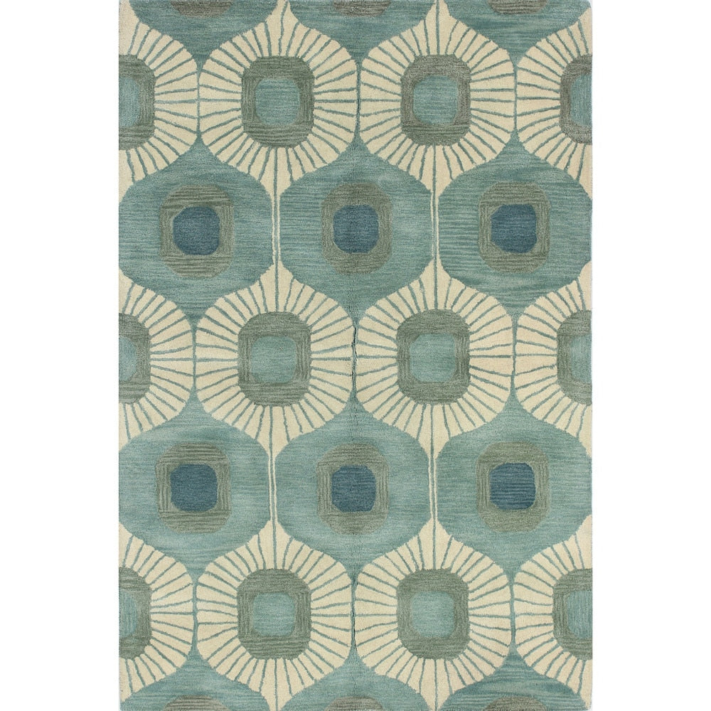 Bashian Woodbridge Hand-tufted Modern Abstract Ikat Wool Area Rug