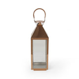 Tulsa Modern Outdoor Stainless Steel Lantern by Christopher Knight Home