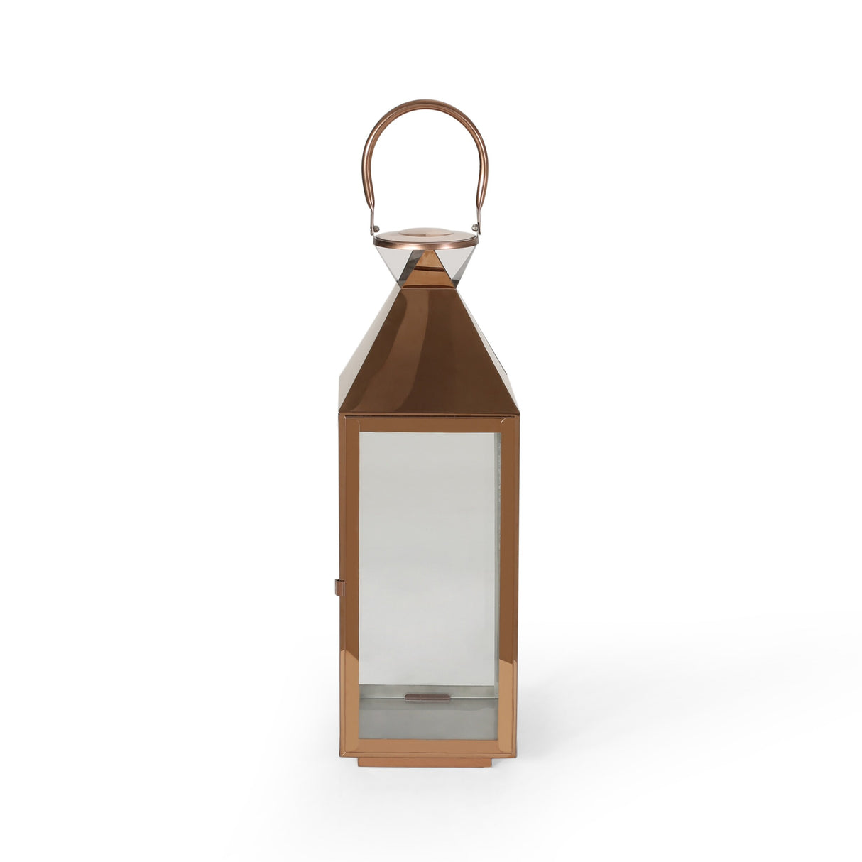 Tulsa Modern Outdoor Stainless Steel Lantern by Christopher Knight Home