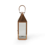Tulsa Modern Outdoor Stainless Steel Lantern by Christopher Knight Home