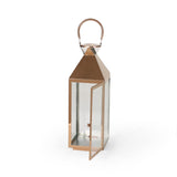 Tulsa Modern Outdoor Stainless Steel Lantern by Christopher Knight Home