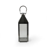 Tulsa Modern Outdoor Stainless Steel Lantern by Christopher Knight Home