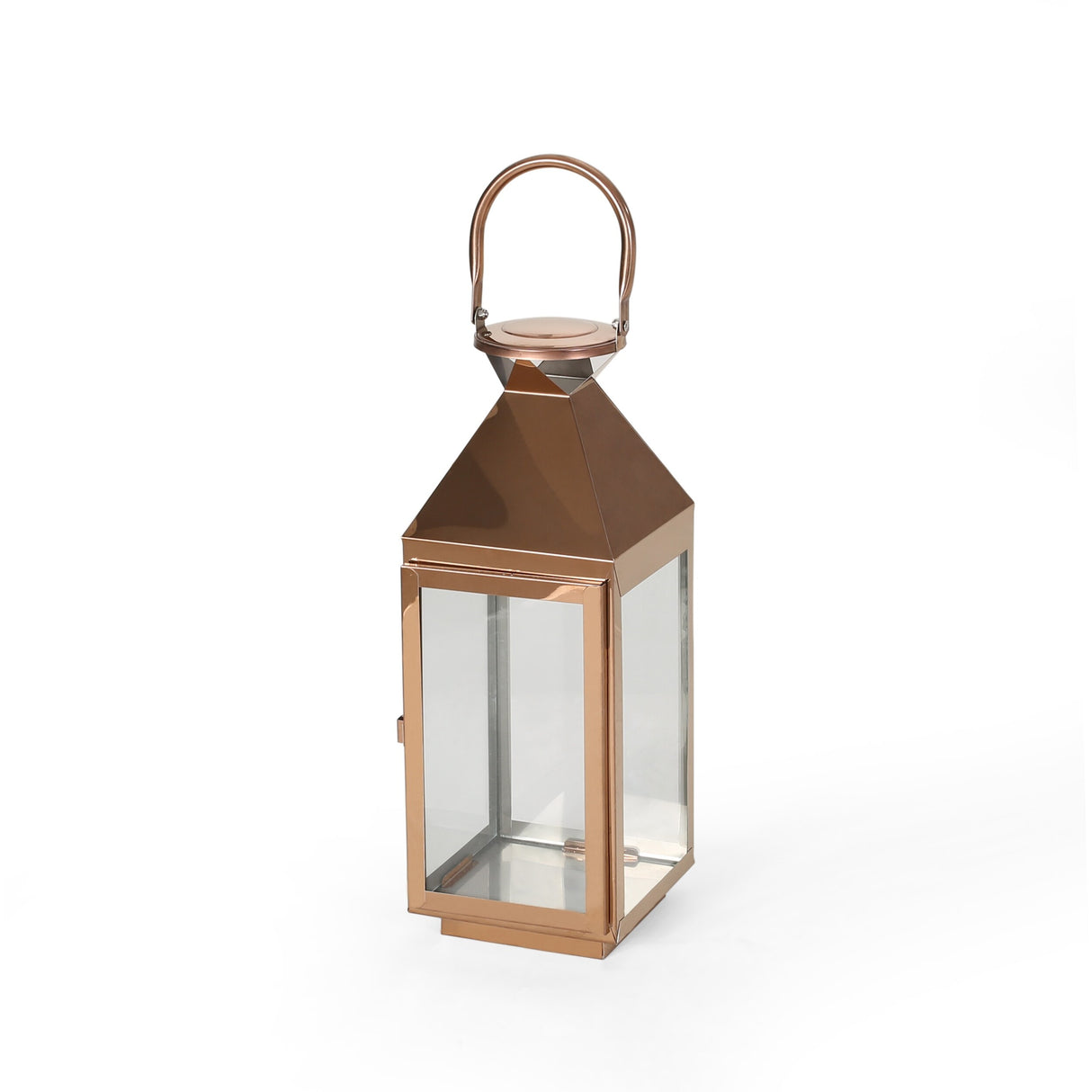 Tulsa Modern Outdoor Stainless Steel Lantern by Christopher Knight Home