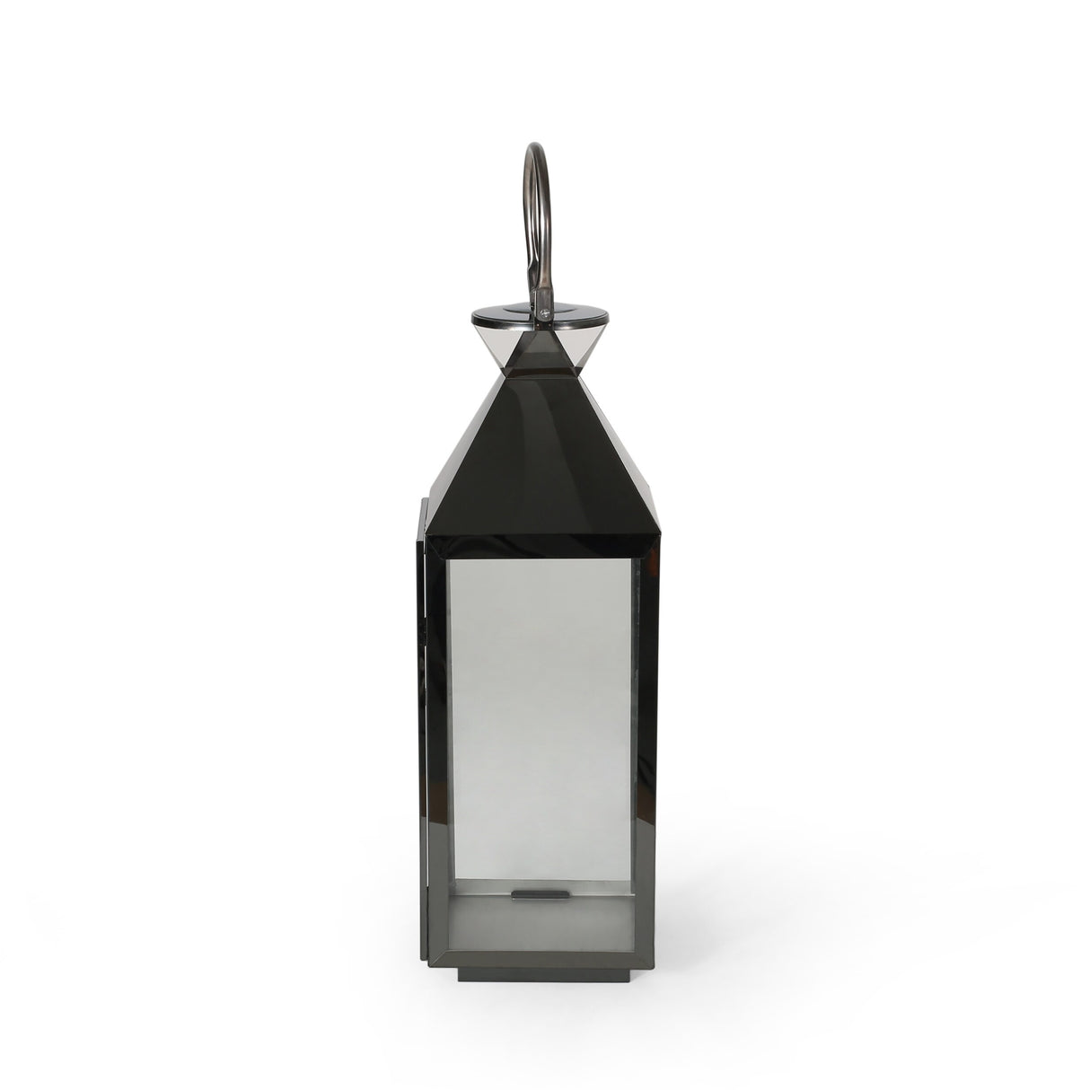 Tulsa Modern Outdoor Stainless Steel Lantern by Christopher Knight Home