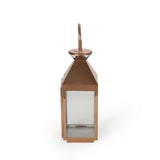 Tulsa Modern Outdoor Stainless Steel Lantern by Christopher Knight Home