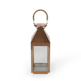 Tulsa Modern Outdoor Stainless Steel Lantern by Christopher Knight Home