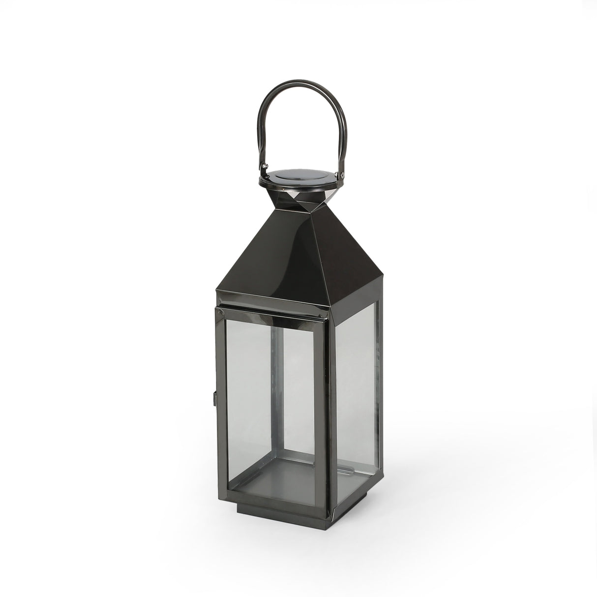Tulsa Modern Outdoor Stainless Steel Lantern by Christopher Knight Home