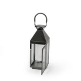 Tulsa Modern Outdoor Stainless Steel Lantern by Christopher Knight Home