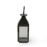 Tulsa Modern Outdoor Stainless Steel Lantern by Christopher Knight Home