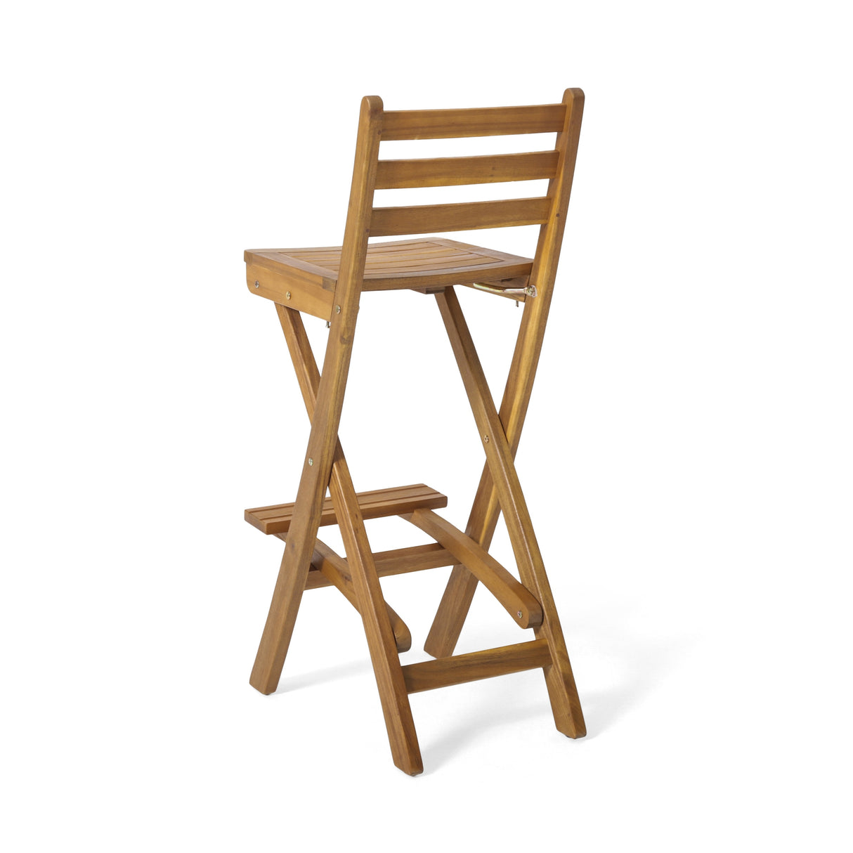 Tundra Outdoor Acacia Wood Bar Stool by Christopher Knight Home (Set of 2)