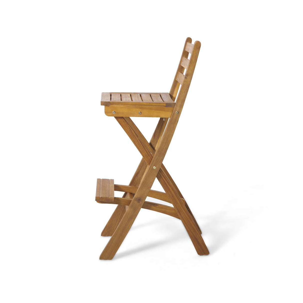 Tundra Outdoor Acacia Wood Bar Stool by Christopher Knight Home (Set of 2)