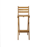 Tundra Outdoor Acacia Wood Bar Stool by Christopher Knight Home (Set of 2)