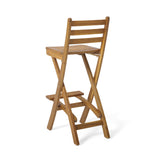 Tundra Outdoor Wood Barstool by Christopher Knight Home - 21.50" D x 15.00" W x 41.25" H
