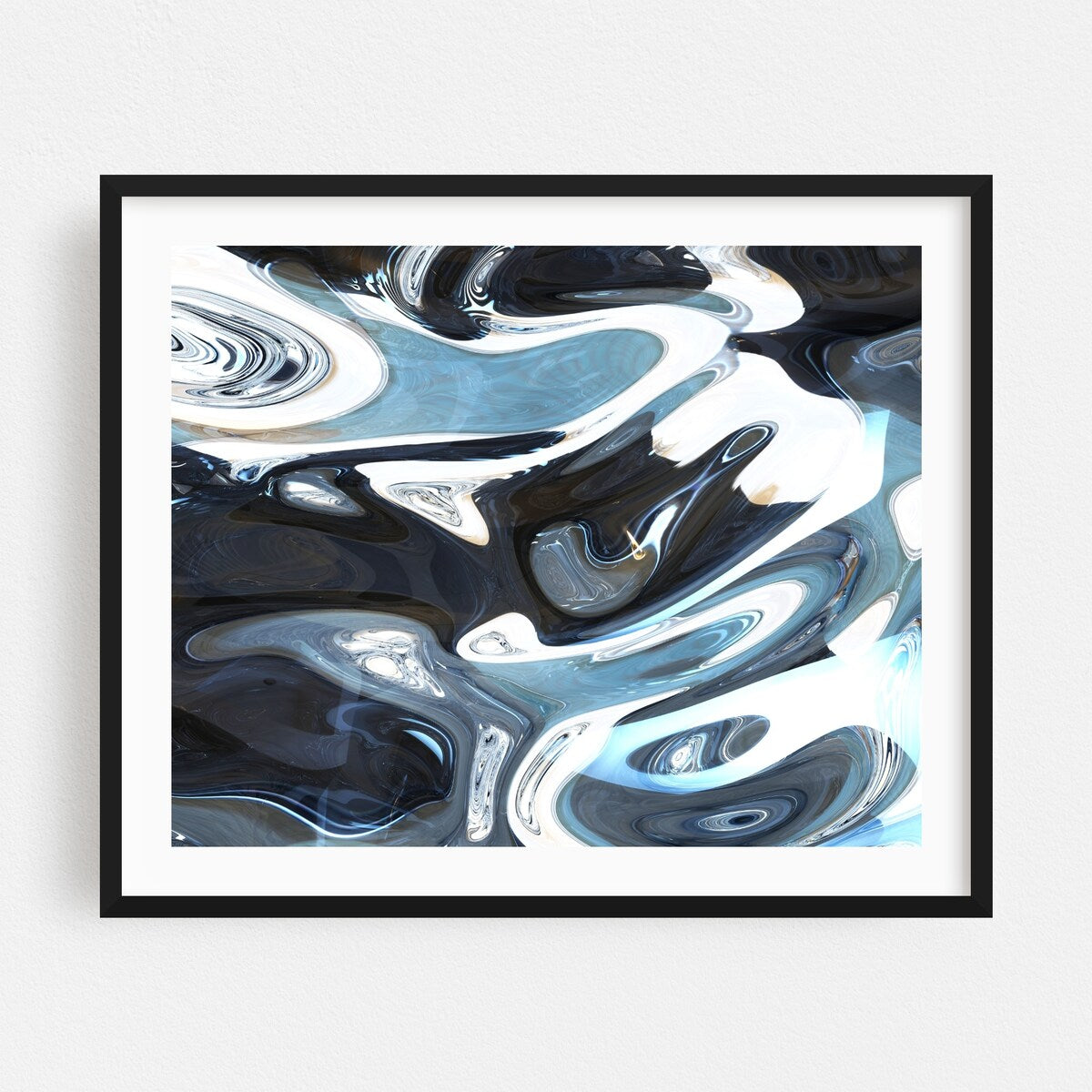 Turbulence 06 Digital Coastal Love Nautical Ocean Art Print/Poster