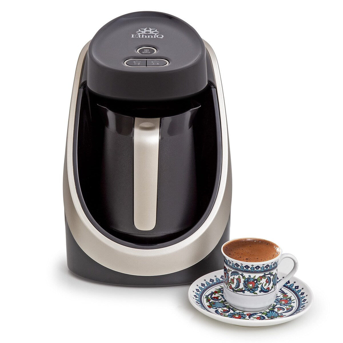 Turkish Coffee Maker - 100% BPA Free, 120V, 1 to 4 Cup Brewing Capacity with Cook Sense Technology of Turkish & Greek Coffee