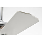 Turner 52 Inch Chrome Polish Crystal Ceiling Fan 3 Light with Remote