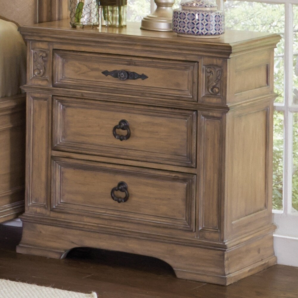 Tuscany Cream 3-piece Platform Bedroom Set with Dresser