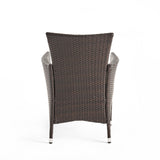 Tustin Outdoor 7-piece Wood/ Wicker Dining Set by Christopher Knight Home