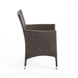 Tustin Outdoor 7-piece Wood/ Wicker Dining Set by Christopher Knight Home