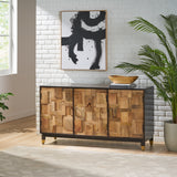 Tutherly Mango Wood 3 Door Sideboard by Christopher Knight Home