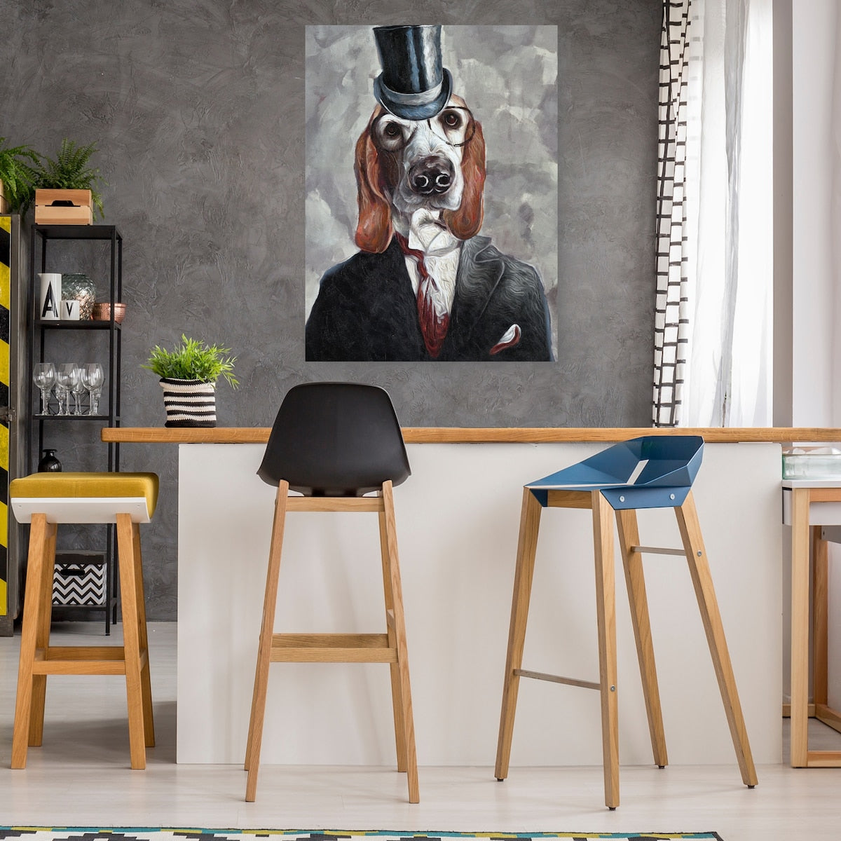 Tuxedo Dog III By Dixon Design Group Canvas Art Print