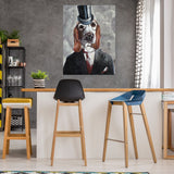 Tuxedo Dog III By Dixon Design Group Canvas Art Print