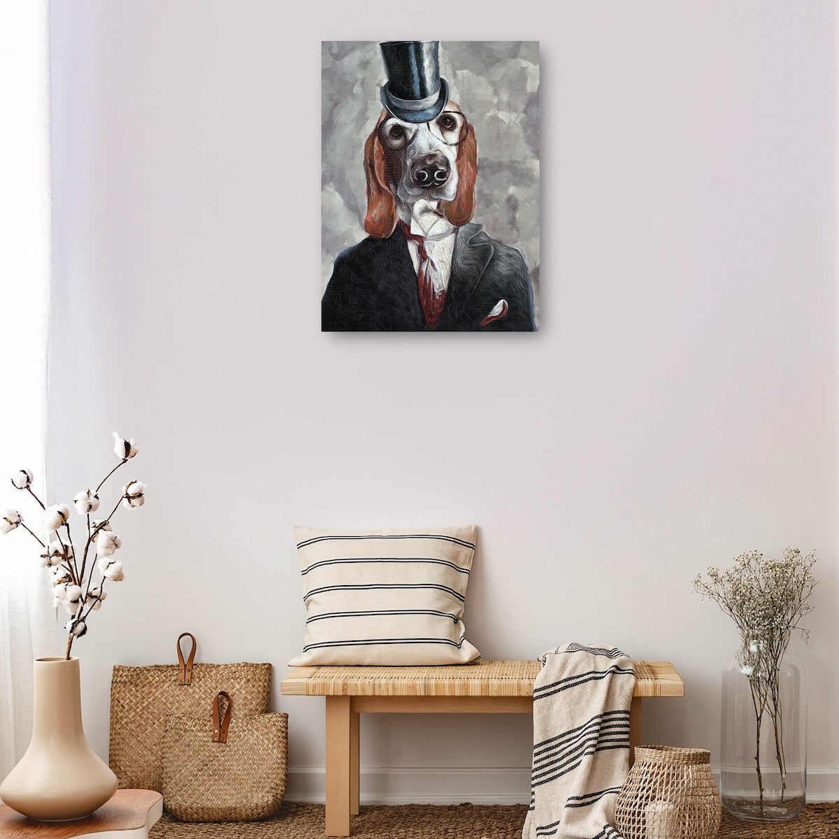 Tuxedo Dog III By Dixon Design Group Canvas Art Print
