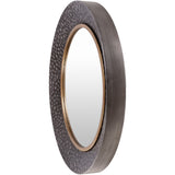 Livabliss Twee Hammered Mixed Metal Round Mirror