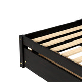 Twin Bed with 2 Drawers, Solid Wood, No Box Spring Needed