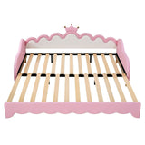 Twin Extending Daybed with LED Lights, Modern Upholstered Princess Daybed