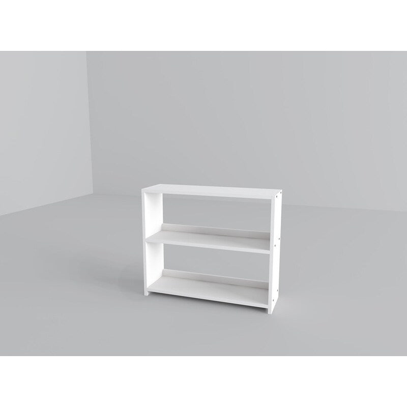 Twin Louver Low Loft in White with Slide, 3 Drawer Chest, 2 Drawer Chest with Shelves or Bookcase