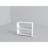 Twin Louver Low Loft in White with Slide, 3 Drawer Chest, 2 Drawer Chest with Shelves or Bookcase