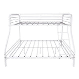 Twin-Over-Full Bunk Bed Closed Upper Bunk White