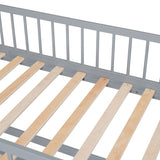 Twin Over Twin House Bunk Bed with Extending Twin Trundle
