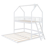 Twin Over Twin House Bunk Bed with Extending Twin Trundle