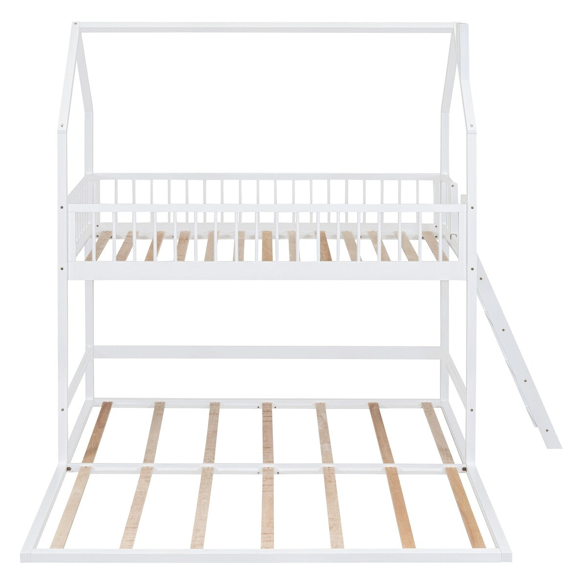 Twin Over Twin House Bunk Bed with Extending Twin Trundle