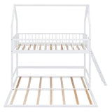 Twin Over Twin House Bunk Bed with Extending Twin Trundle