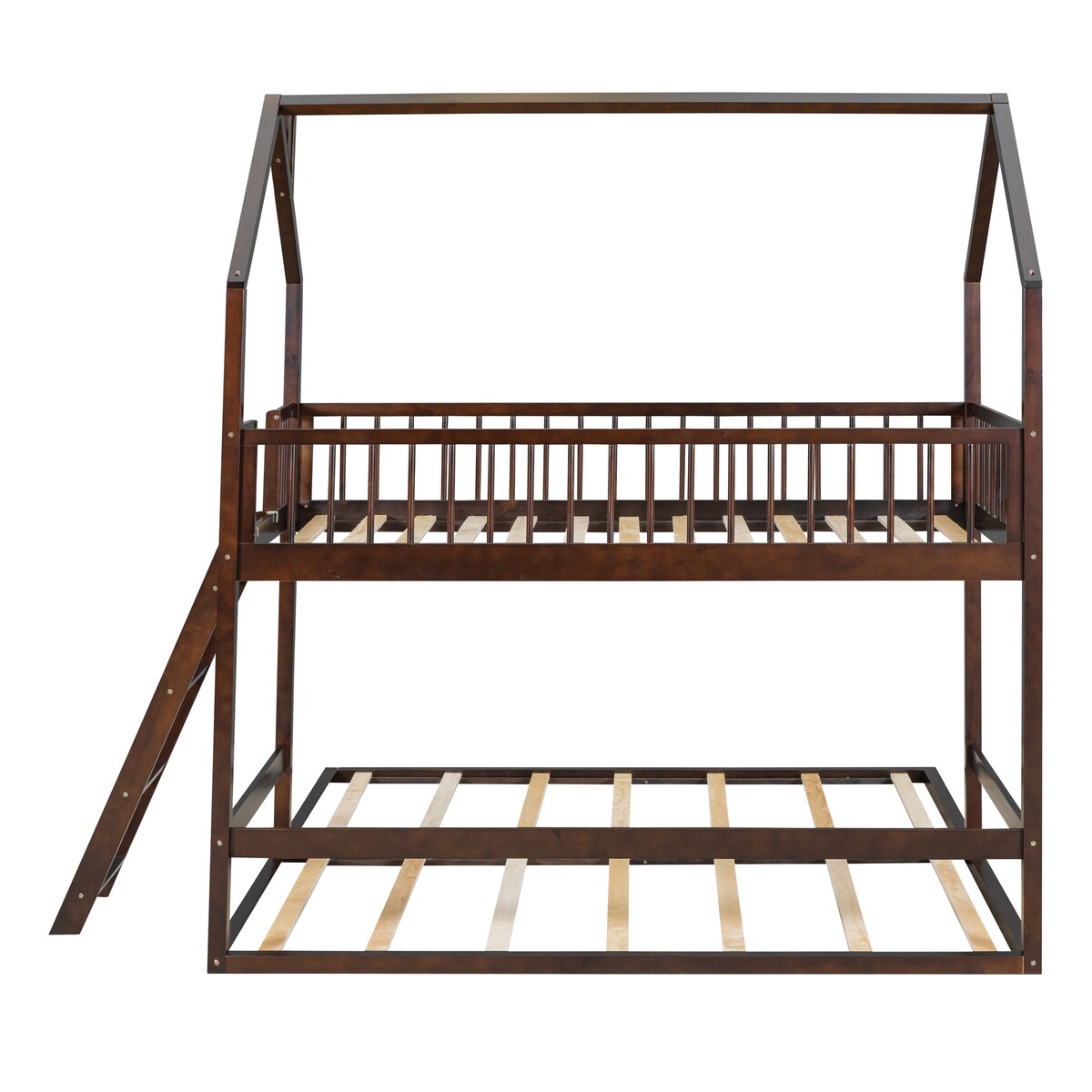 Twin Over Twin House Bunk Bed with Extending Twin Trundle