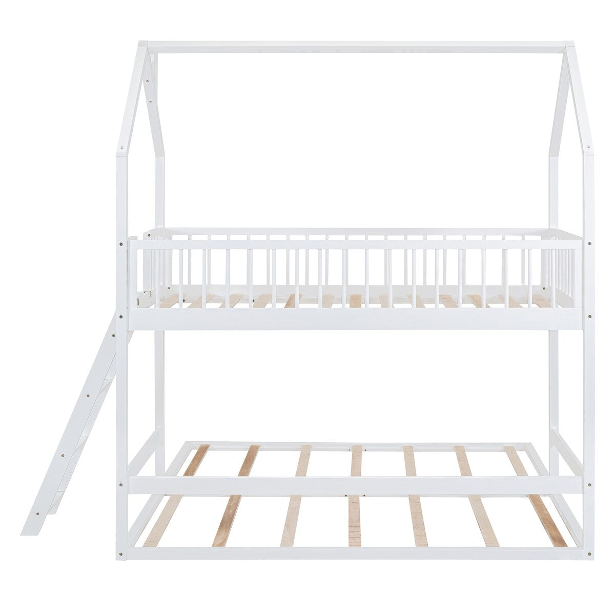 Twin Over Twin House Bunk Bed with Extending Twin Trundle